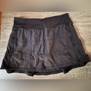 Lululemon Black Pace Rival Skirt Size 6